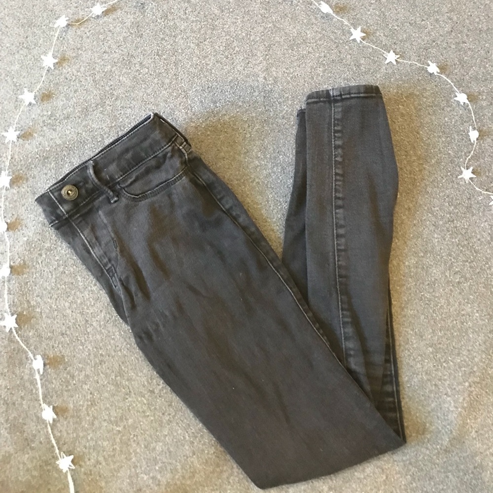 Abercrombie Kids Black Jeggings — Skinny Jeans